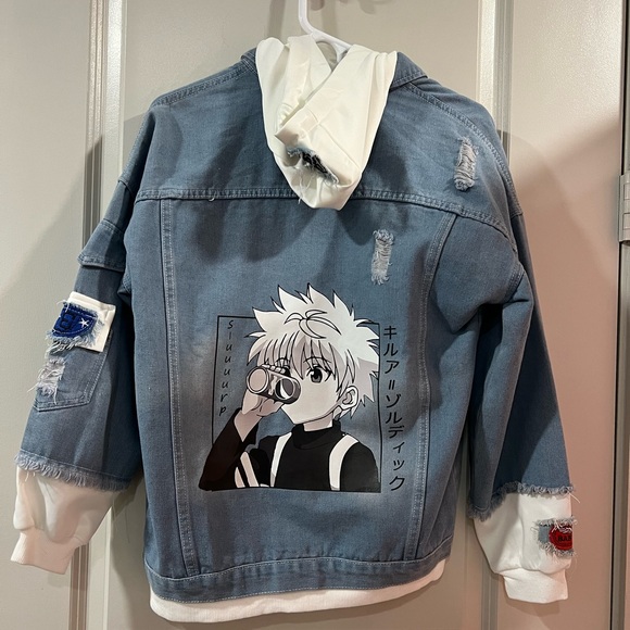 hunter x hunter killua denim jacket - Picture 1 of 3